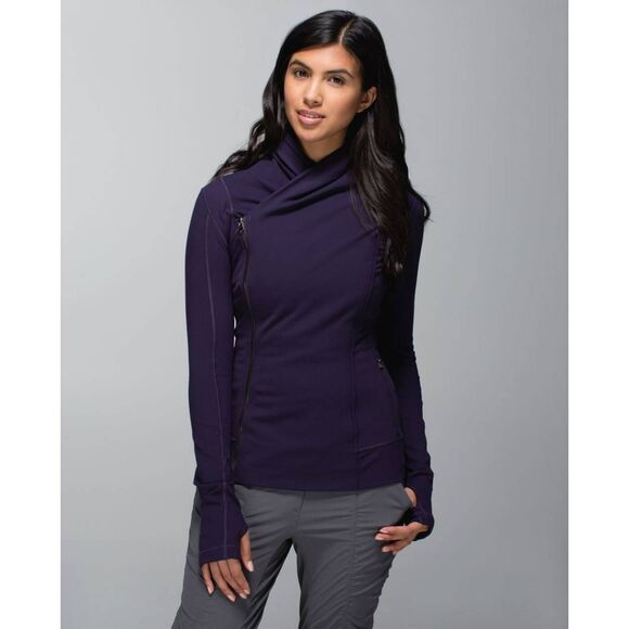 Lululemon Bhakti Yoga Jacket Black Grape 6 - Picture 1 of 8